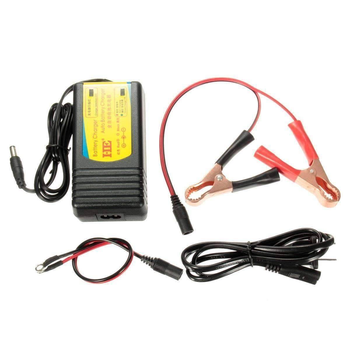 12V Car Boat Motorcycle RVs Automatic Battery Charger - OutdoorsAdventurer