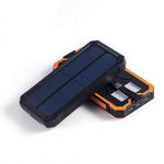Solar Charger - 12,000 mAh Backup Power Supply With Dual USB, Solar Panel,  Waterproof, Phone Charger - OutdoorsAdventurer