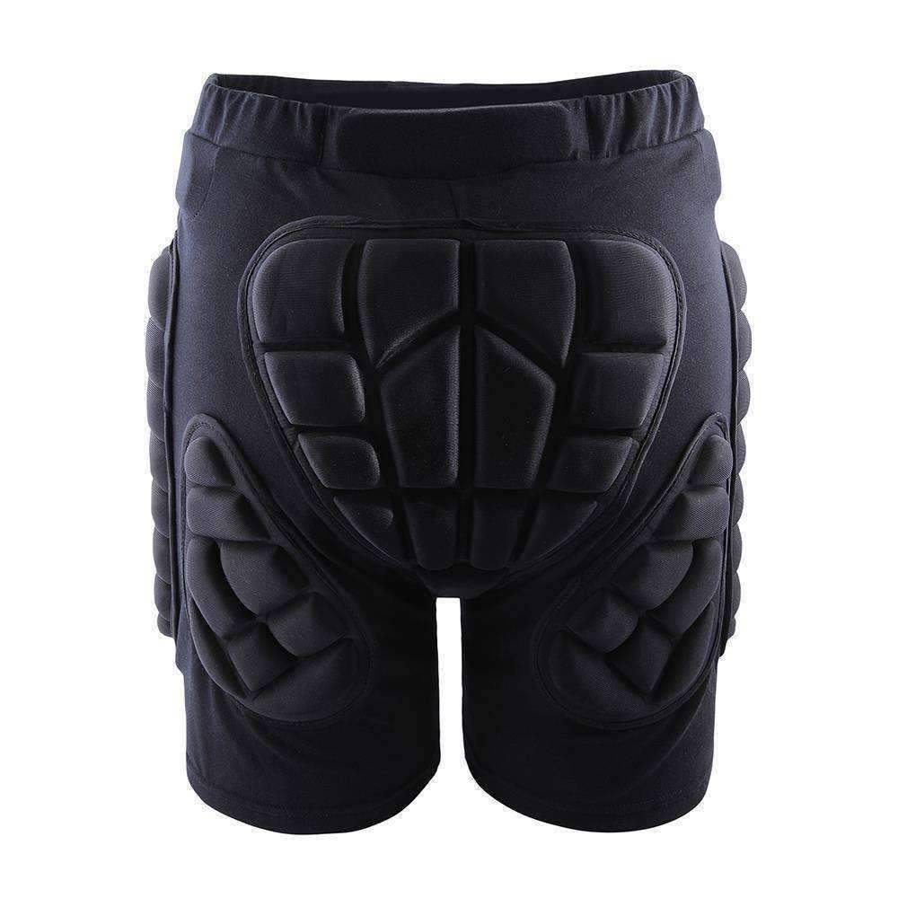 Snowboarding/Skiing Protective Hip And Butt Padded Black Shorts - OutdoorsAdventurer