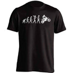 Human Evolution Dirt Bike T-Shirt - OutdoorsAdventurer