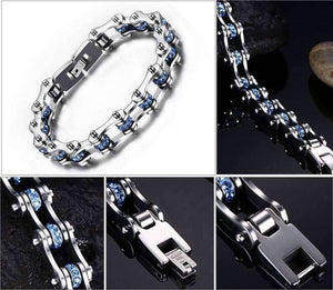Crystal Stainless Steel Bike Bracelet - OutdoorsAdventurer