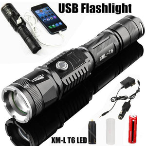 2-in-1 LED Flashlight With USB Phone Charger - OutdoorsAdventurer