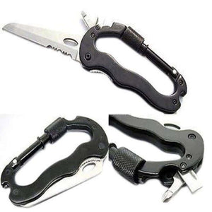 5 in 1 Multi-function Survival Mountain Climbing & Camping Carabiners - OutdoorsAdventurer