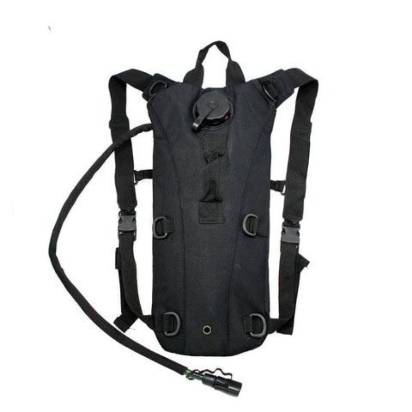 2L Hydration System Survival Bag - Black - OutdoorsAdventurer
