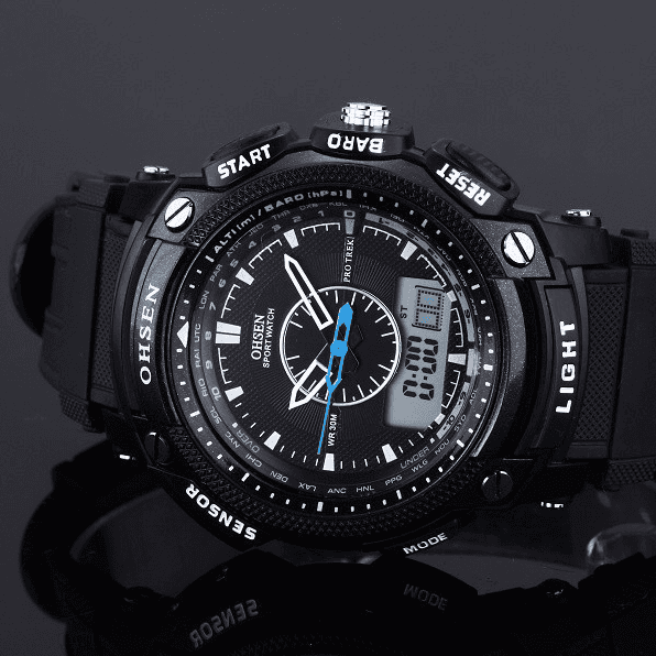 OHSEN Unisex Digital LCD Wrist Watch - OutdoorsAdventurer