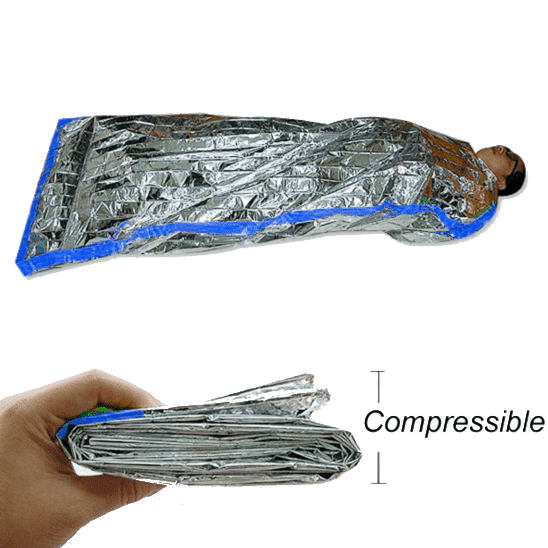 Portable Emergency Foil Waterproof Thermal Sleeping Bag - OutdoorsAdventurer