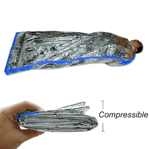 Portable Emergency Foil Waterproof Thermal Sleeping Bag - OutdoorsAdventurer
