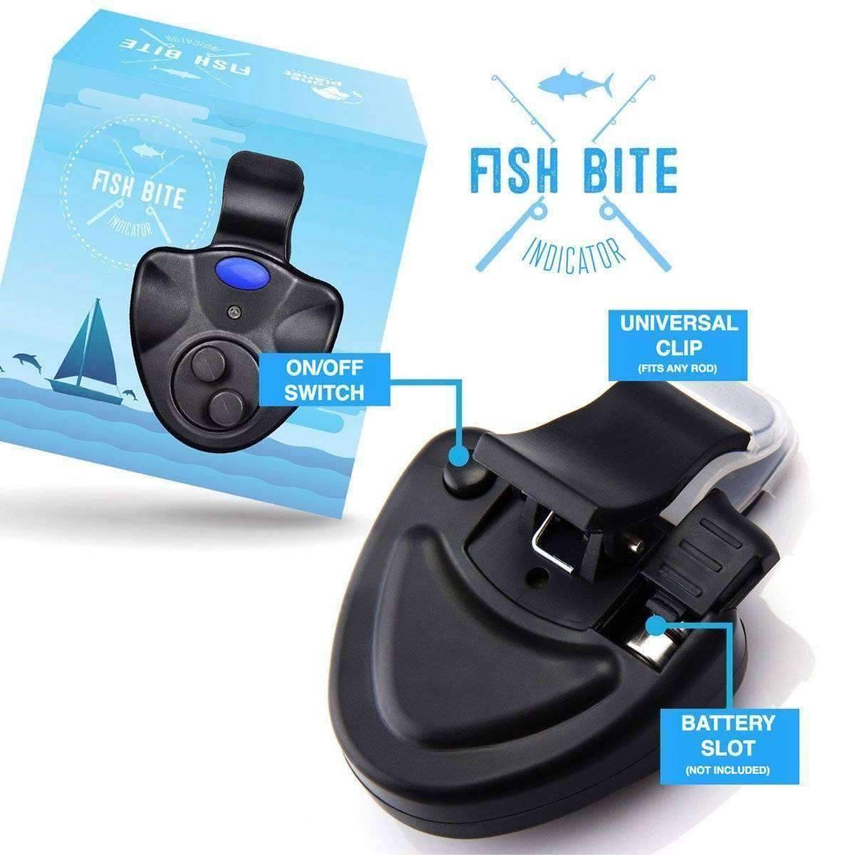 Clip-On Electronic Fish Bite Alarm with LED Light - OutdoorsAdventurer