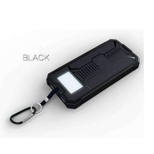 Solar Charger - 12,000 mAh Backup Power Supply With Dual USB, Solar Panel,  Waterproof, Phone Charger - OutdoorsAdventurer