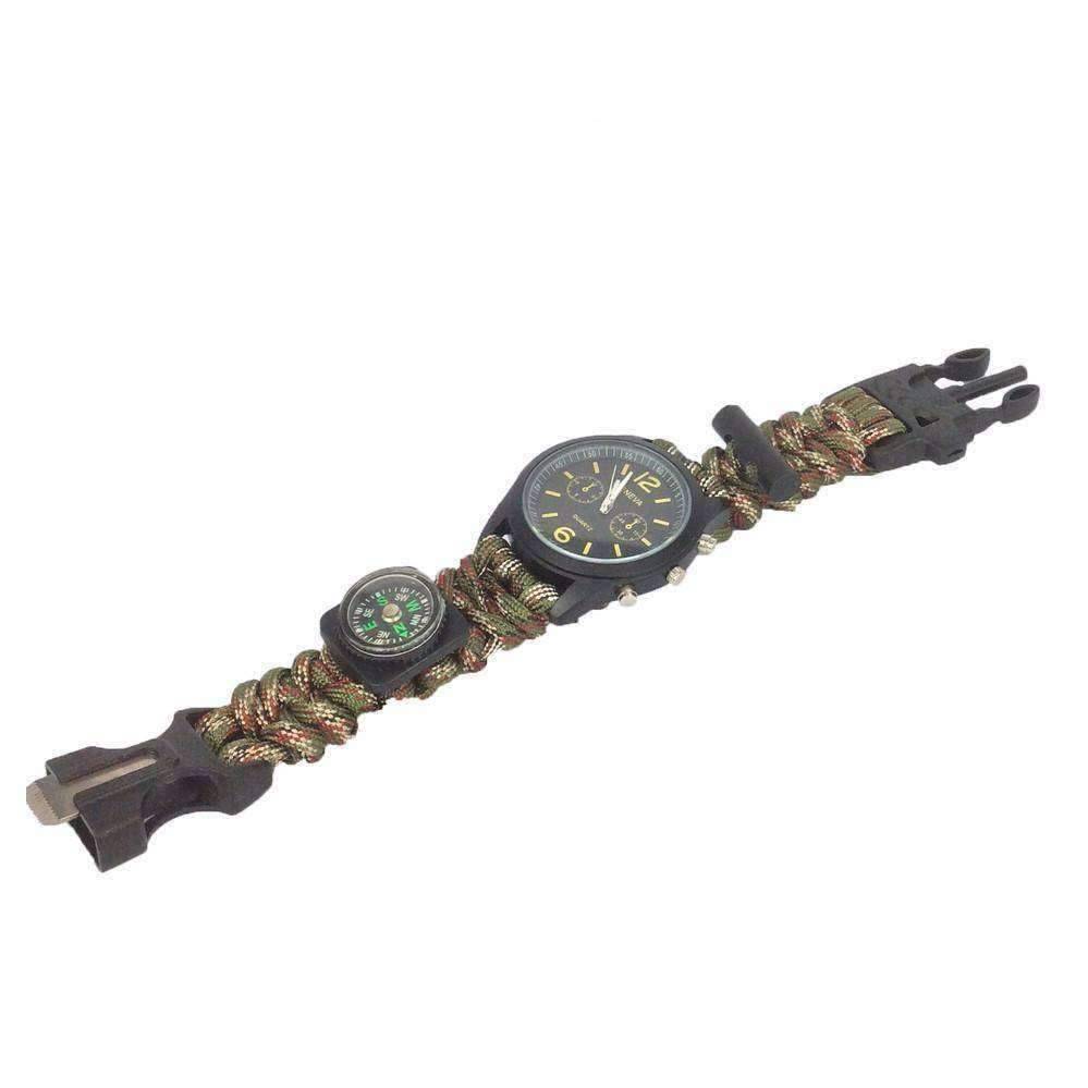 Paracord Survival Bracelet Watch - OutdoorsAdventurer