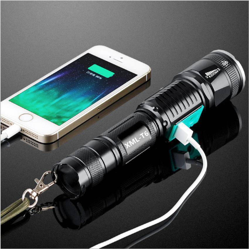 2-in-1 LED Flashlight With USB Phone Charger - OutdoorsAdventurer