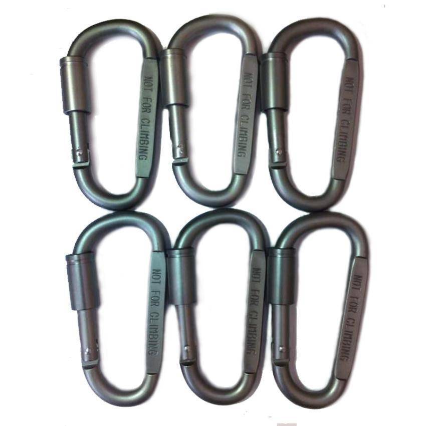 6 Pieces Carabiner Key Chain Outdoor Accessory - OutdoorsAdventurer