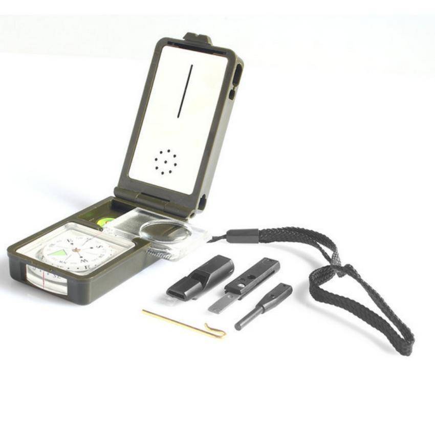 Multifunction 10 in 1 Outdoor Military Compass - OutdoorsAdventurer