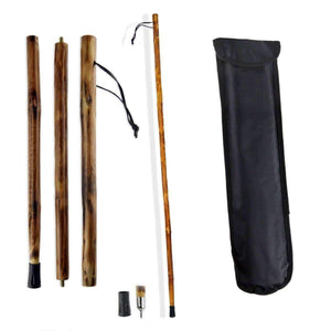 Hiking Stick Pole With Rubberized Grip & Rock Spike - OutdoorsAdventurer