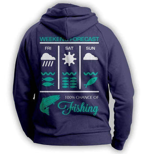 Weekend Fishing Forecast Hoodie