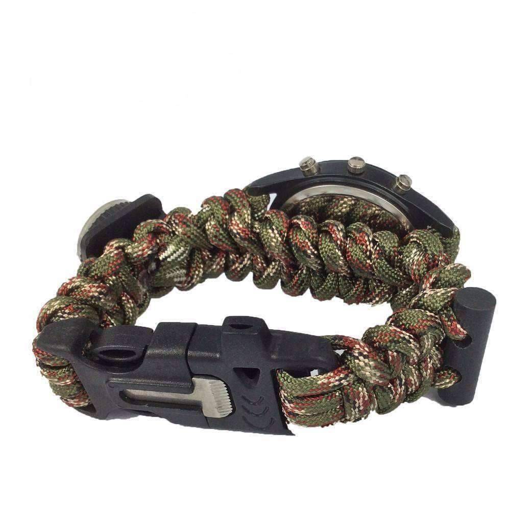 Paracord Survival Bracelet Watch - OutdoorsAdventurer