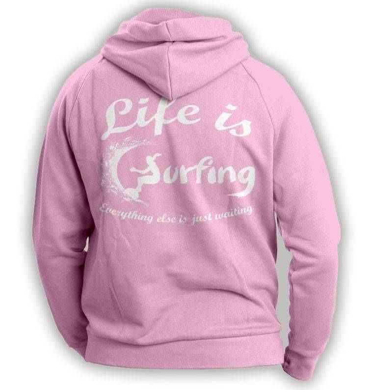 "Life Is Surfing" Hoodie - OutdoorsAdventurer