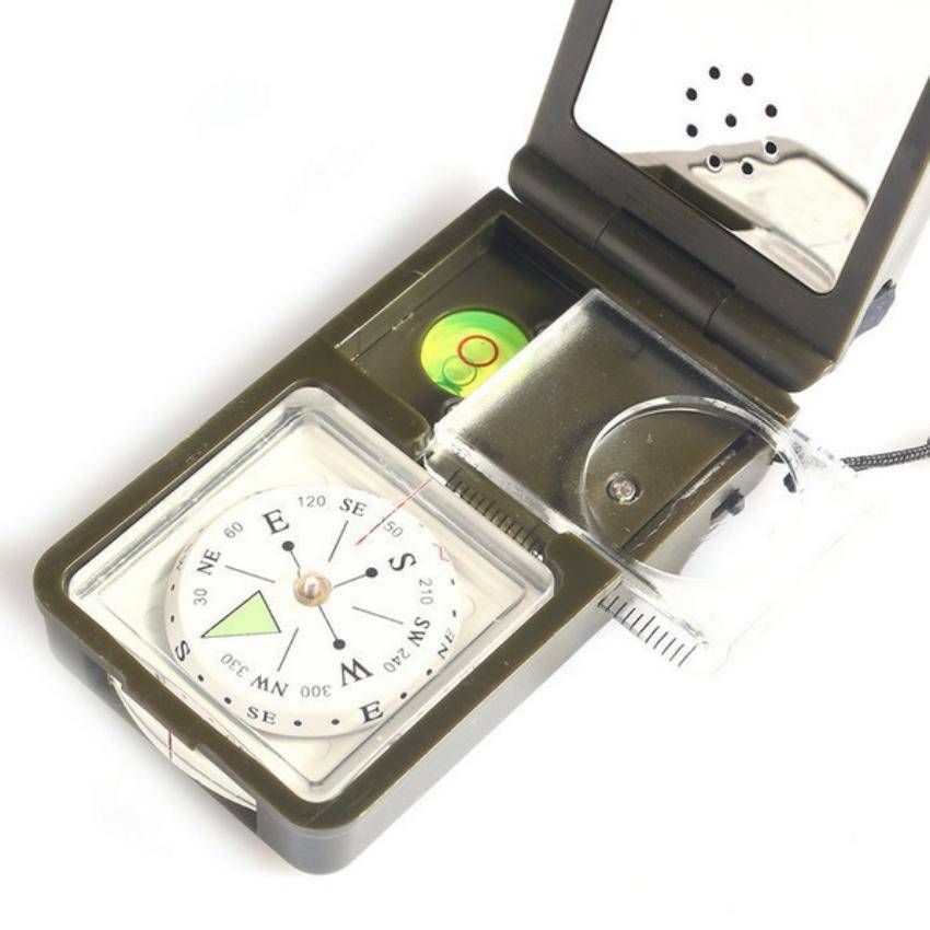 Multifunction 10 in 1 Outdoor Military Compass - OutdoorsAdventurer