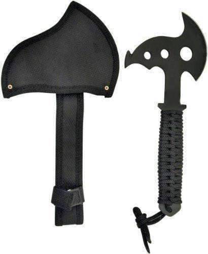 Ultimate Digital Camo Backpack Kit, Includes Signal Mirror,Polarshield Blanket, Knife, Fire Starter, Wire Saw, Axe, 50" Paracord & First Aid Kit AXE