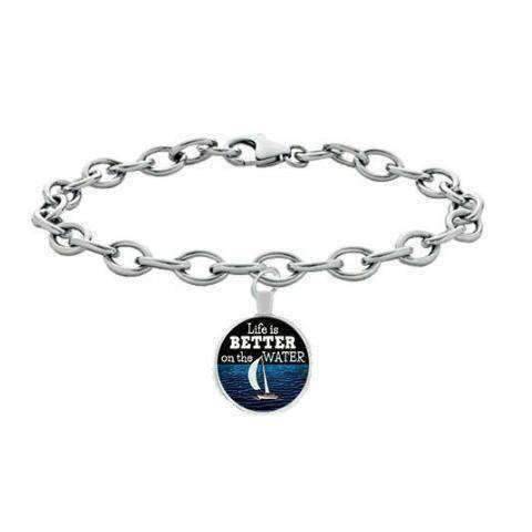 "Life Is Better On The Water" Sailing Bracelet - OutdoorsAdventurer