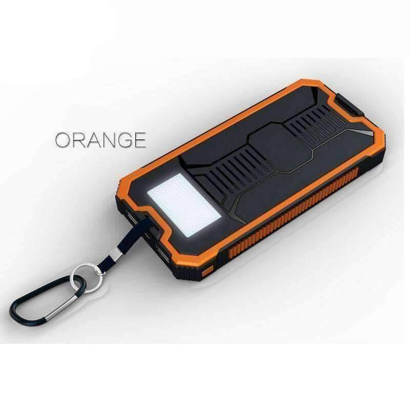 Solar Charger - 12,000 mAh Backup Power Supply With Dual USB, Solar Panel,  Waterproof, Phone Charger - OutdoorsAdventurer