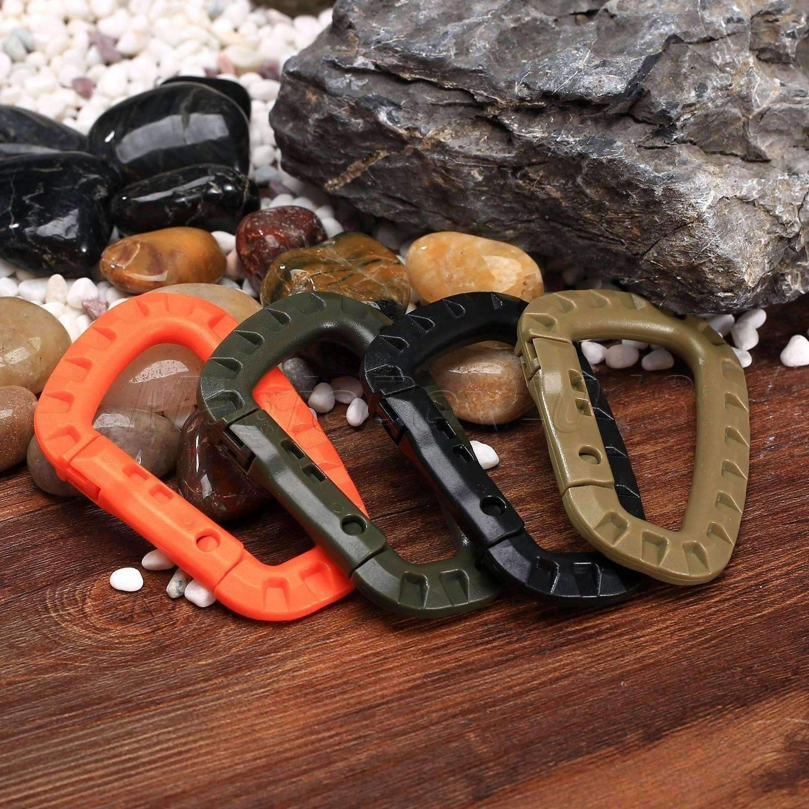 5 Pieces Plastic Carabiners Buckle Hook - OutdoorsAdventurer