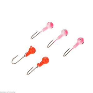 35 Soft Worm Fishing Baits & 10 Jig head hook set - OutdoorsAdventurer