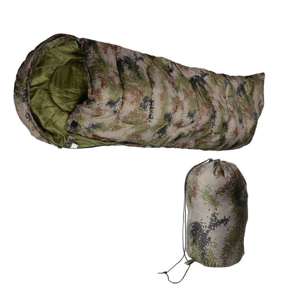 Disruptive Pattern Mummy Shaped Sleeping Bag - OutdoorsAdventurer