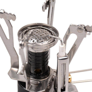 Portable Gas Burner With Mini Steel Stove & Case - OutdoorsAdventurer
