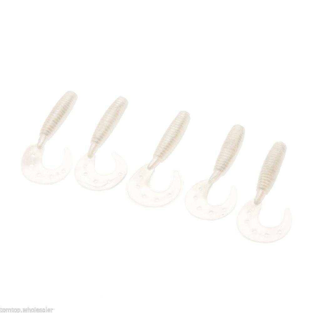 35 Soft Worm Fishing Baits & 10 Jig head hook set - OutdoorsAdventurer