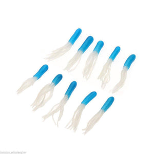 35 Soft Worm Fishing Baits & 10 Jig head hook set - OutdoorsAdventurer