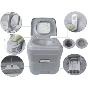 5 Gallon Portable Toilet - OutdoorsAdventurer