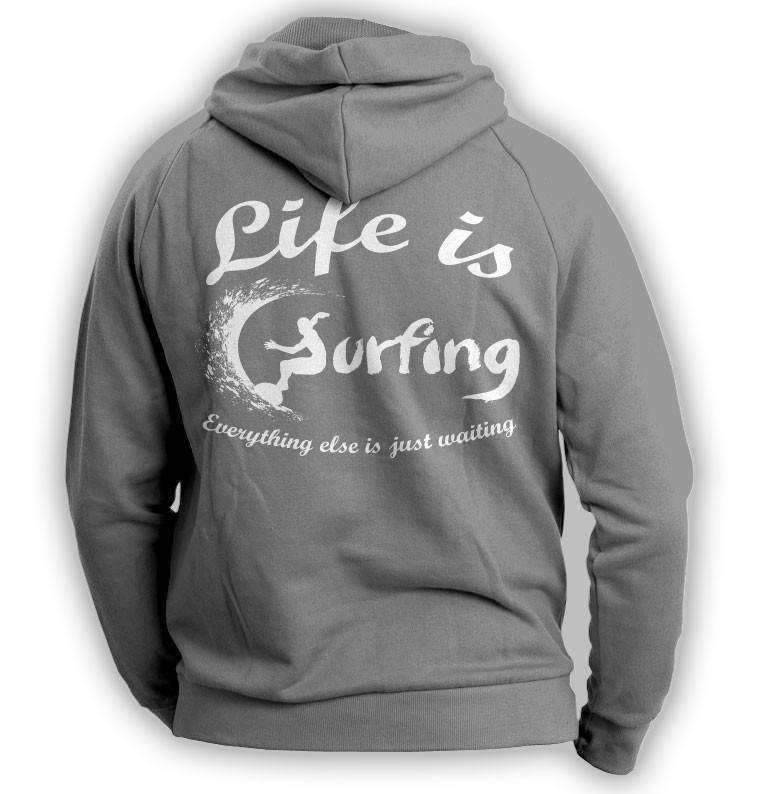 "Life Is Surfing" Hoodie - OutdoorsAdventurer