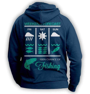 Weekend Fishing Forecast Hoodie