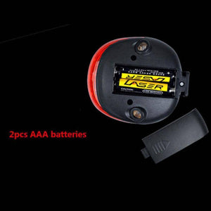 Cycle Safety Bicycle Rear Lamp With Laser Tail Lights - OutdoorsAdventurer