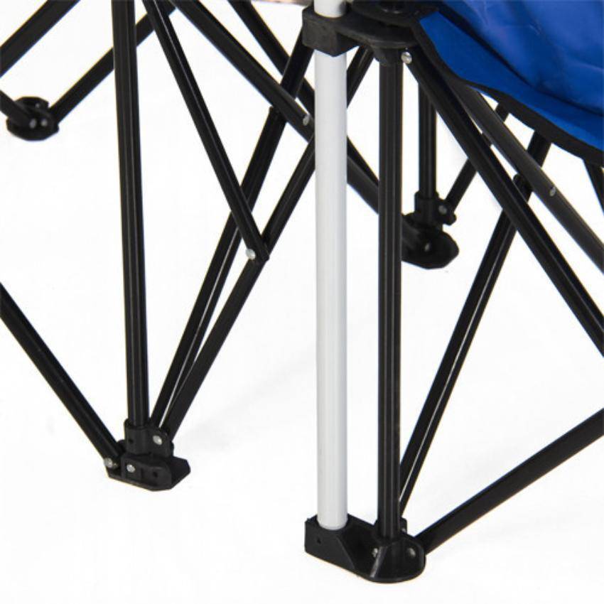 Double Folding Chair with Umbrella, Table and a Cooler - OutdoorsAdventurer