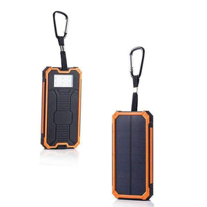 Solar Charger - 12,000 mAh Backup Power Supply With Dual USB, Solar Panel,  Waterproof, Phone Charger - OutdoorsAdventurer