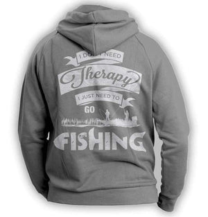 "I Don't Need Therapy, I Just Need To Go Fishing" Hoodie - OutdoorsAdventurer