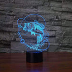 3D Fish LED Lamp - OutdoorsAdventurer