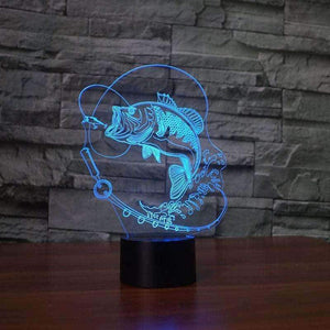 3D Fish LED Lamp - OutdoorsAdventurer