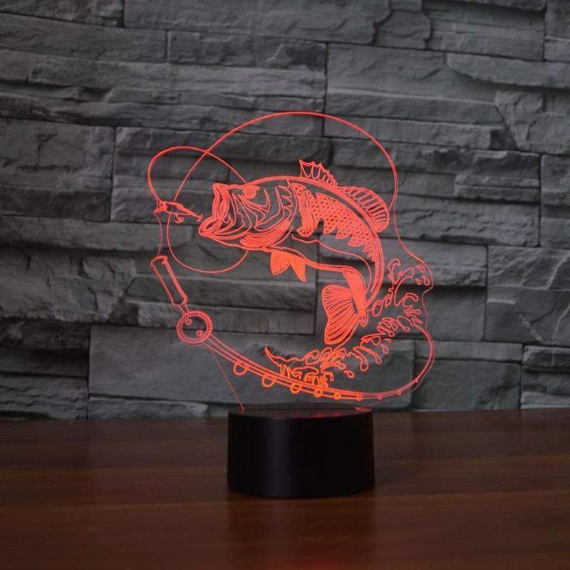3D Fish LED Lamp - OutdoorsAdventurer