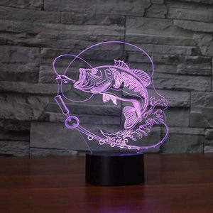 3D Fish LED Lamp - OutdoorsAdventurer