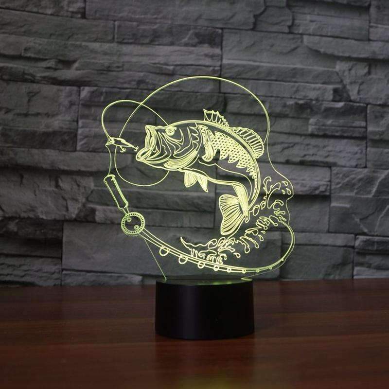 3D Fish LED Lamp - OutdoorsAdventurer
