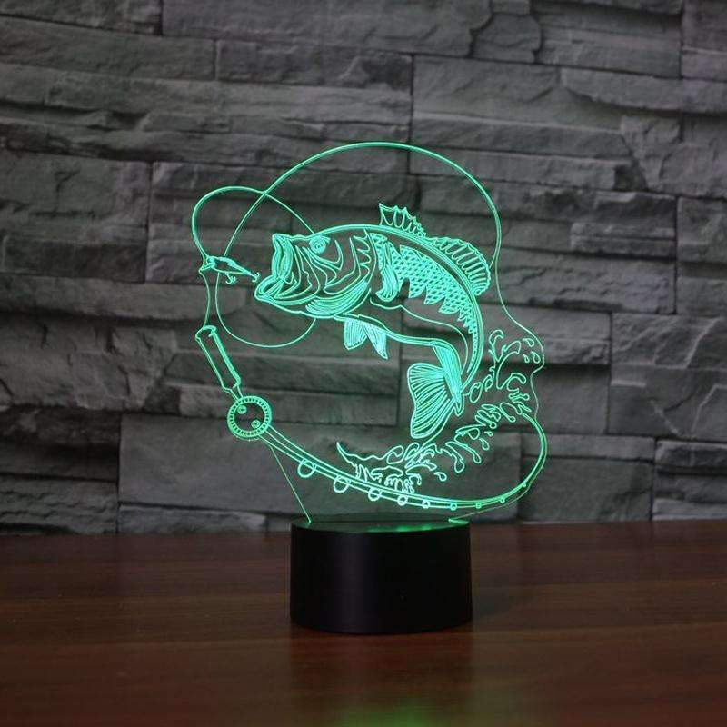 3D Fish LED Lamp - OutdoorsAdventurer