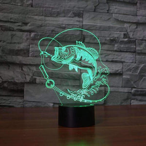 3D Fish LED Lamp - OutdoorsAdventurer