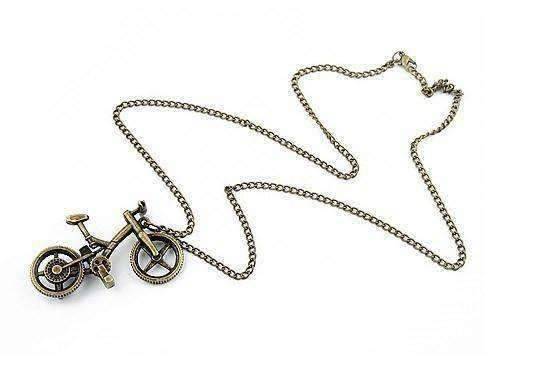 Vintage Bicycle Necklace