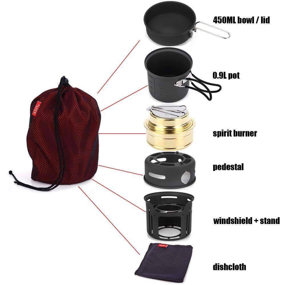 7 in 1 Portable Outdoor Cookware - OutdoorsAdventurer