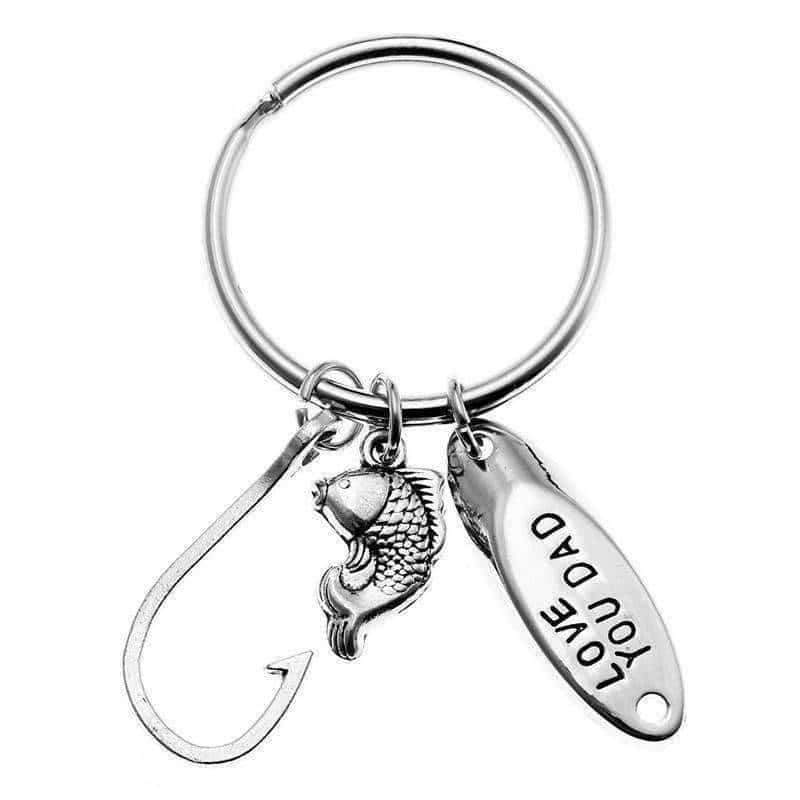 Fishing "Love You Dad" Key Chain - OutdoorsAdventurer