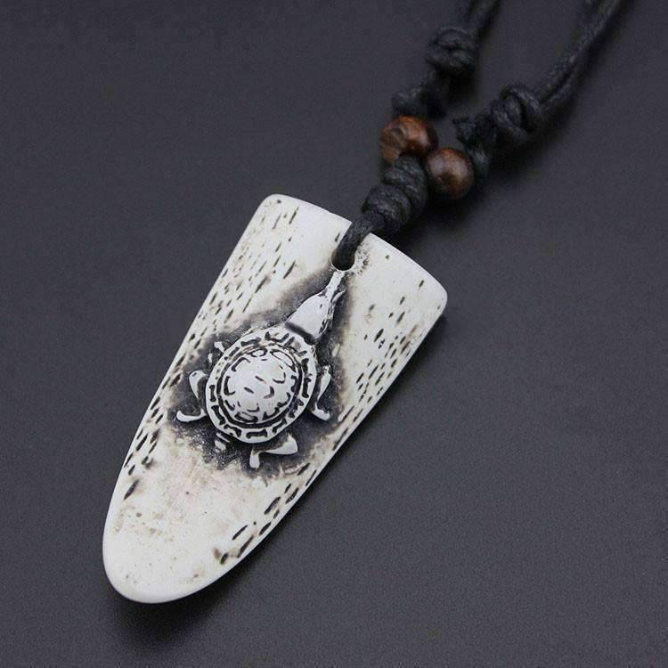 Hand Carved Surfer Necklace - OutdoorsAdventurer