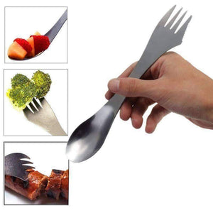 3 in 1 Spork Spoon Fork Cutlery Utensil - OutdoorsAdventurer